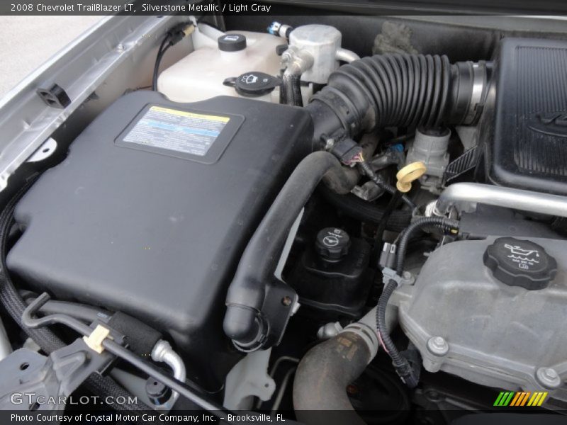 Silverstone Metallic / Light Gray 2008 Chevrolet TrailBlazer LT