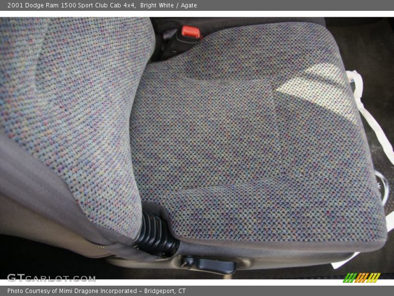 Bright White / Agate 2001 Dodge Ram 1500 Sport Club Cab 4x4