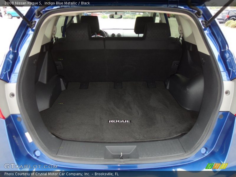 Indigo Blue Metallic / Black 2008 Nissan Rogue S