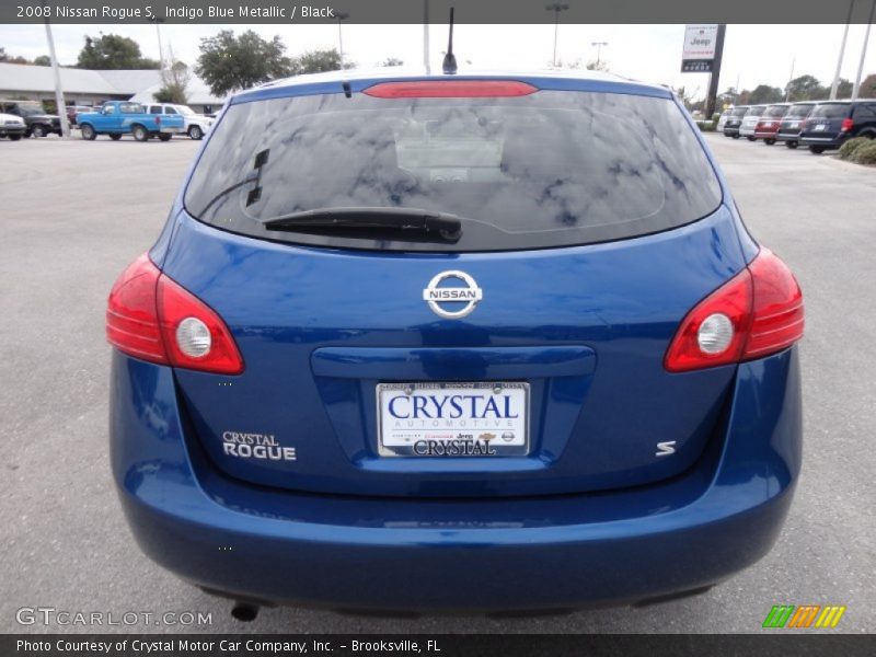 Indigo Blue Metallic / Black 2008 Nissan Rogue S