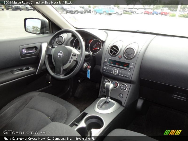 Indigo Blue Metallic / Black 2008 Nissan Rogue S