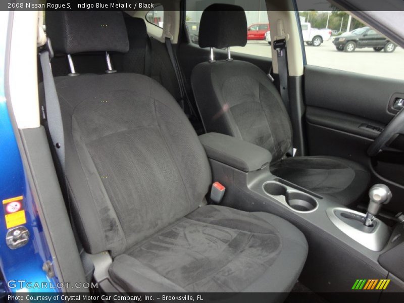 Indigo Blue Metallic / Black 2008 Nissan Rogue S