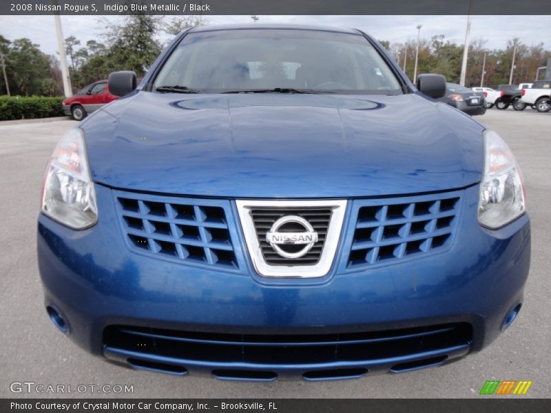 Indigo Blue Metallic / Black 2008 Nissan Rogue S