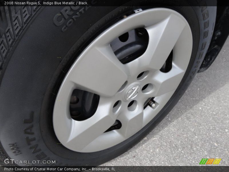 Indigo Blue Metallic / Black 2008 Nissan Rogue S