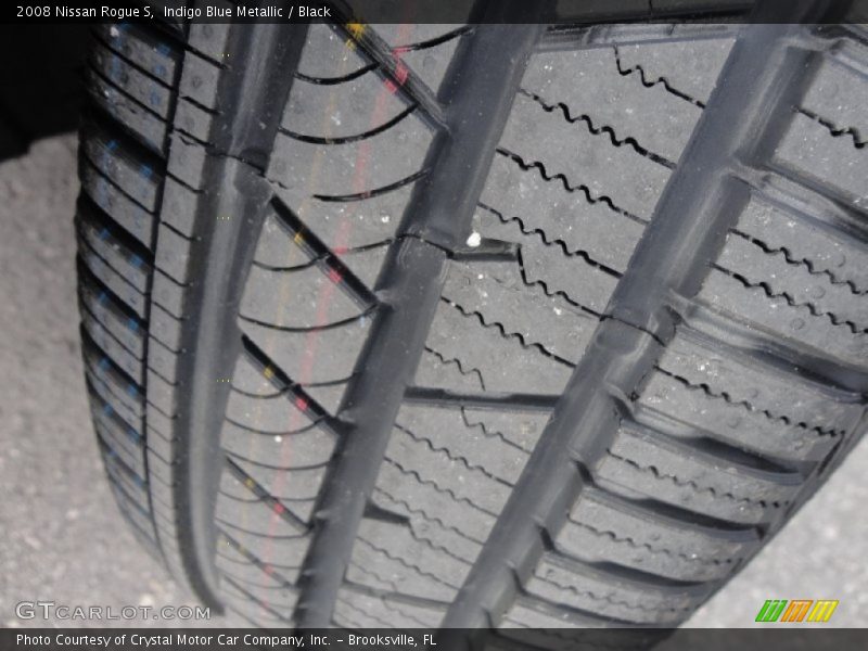 Indigo Blue Metallic / Black 2008 Nissan Rogue S
