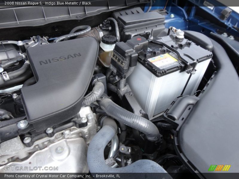 Indigo Blue Metallic / Black 2008 Nissan Rogue S