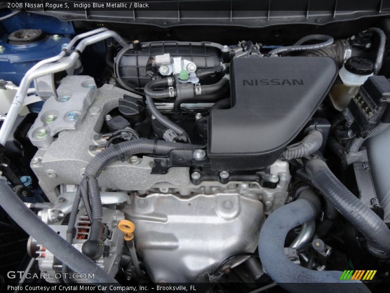 Indigo Blue Metallic / Black 2008 Nissan Rogue S