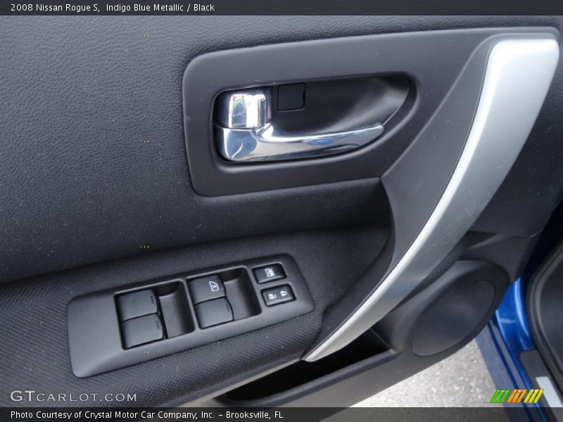 Indigo Blue Metallic / Black 2008 Nissan Rogue S