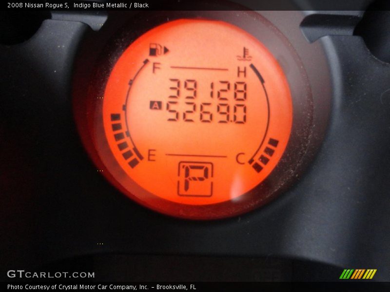 Indigo Blue Metallic / Black 2008 Nissan Rogue S