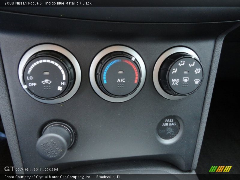 Indigo Blue Metallic / Black 2008 Nissan Rogue S