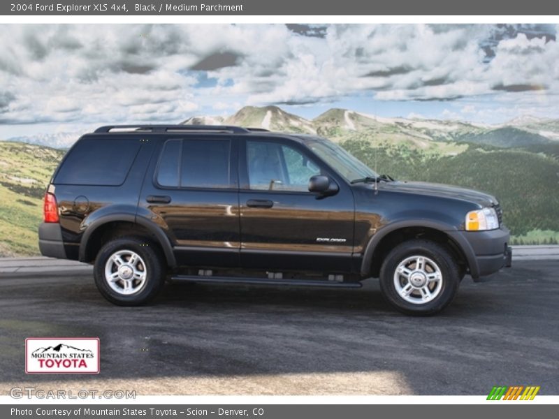 Black / Medium Parchment 2004 Ford Explorer XLS 4x4