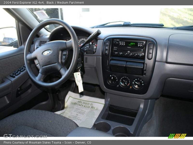 Black / Medium Parchment 2004 Ford Explorer XLS 4x4