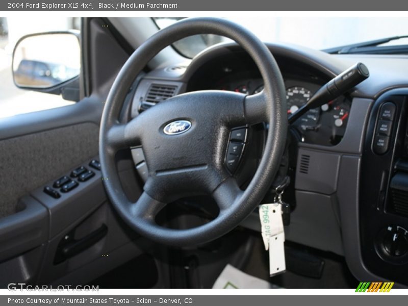 Black / Medium Parchment 2004 Ford Explorer XLS 4x4