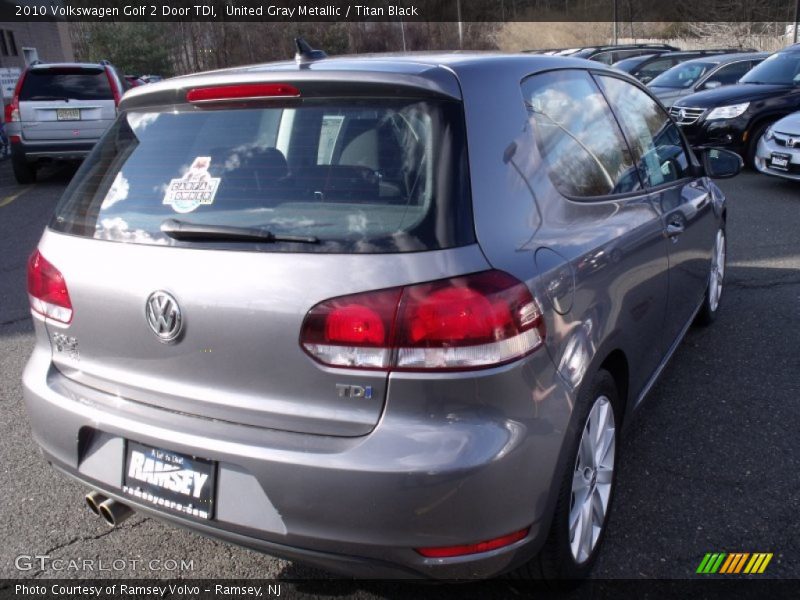 United Gray Metallic / Titan Black 2010 Volkswagen Golf 2 Door TDI