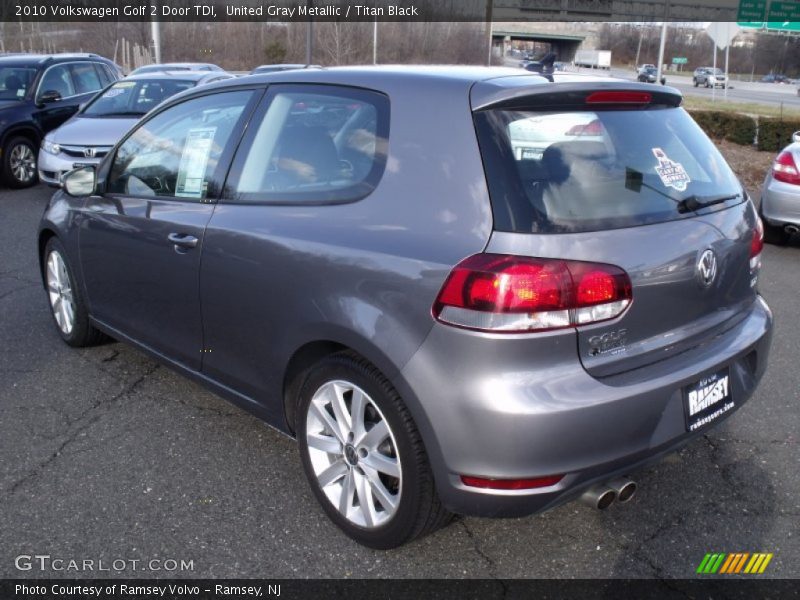 United Gray Metallic / Titan Black 2010 Volkswagen Golf 2 Door TDI