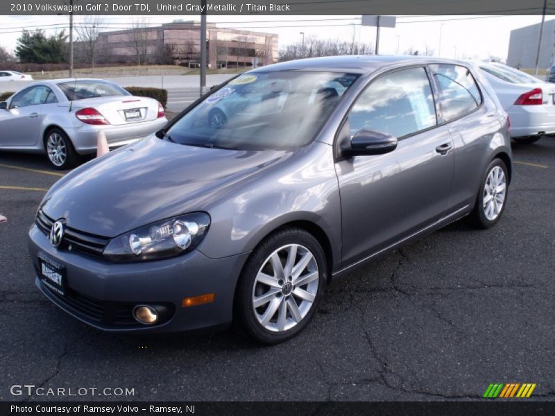 United Gray Metallic / Titan Black 2010 Volkswagen Golf 2 Door TDI