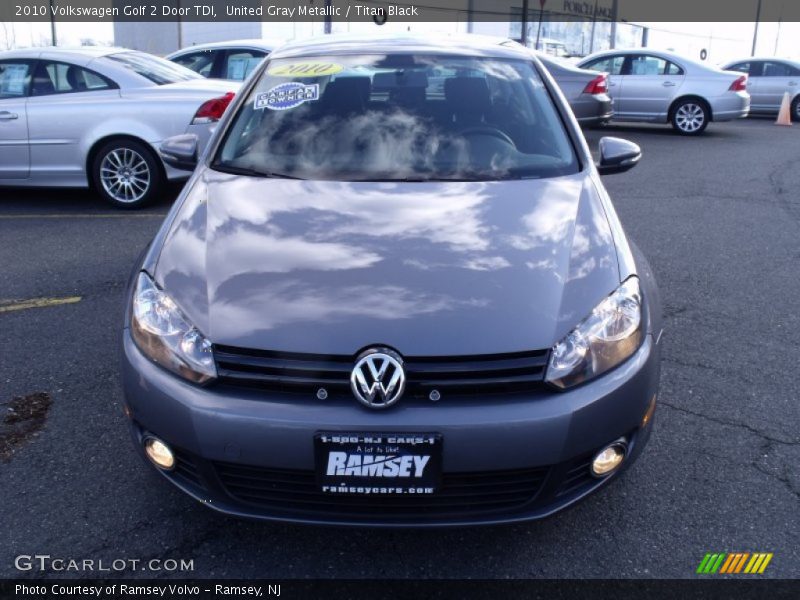 United Gray Metallic / Titan Black 2010 Volkswagen Golf 2 Door TDI