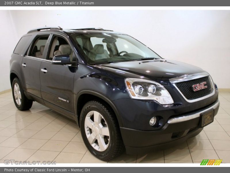 Deep Blue Metallic / Titanium 2007 GMC Acadia SLT