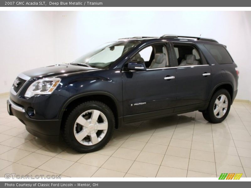 Deep Blue Metallic / Titanium 2007 GMC Acadia SLT