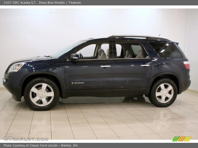 Deep Blue Metallic / Titanium 2007 GMC Acadia SLT