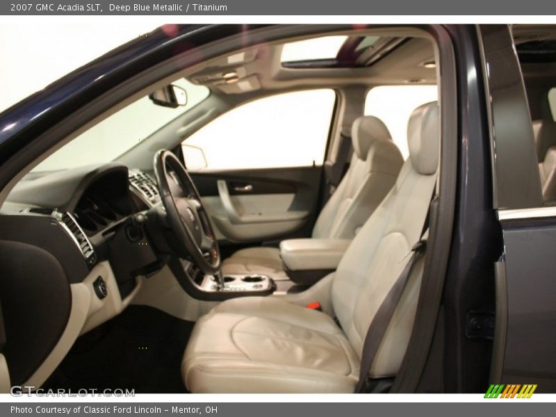 Deep Blue Metallic / Titanium 2007 GMC Acadia SLT