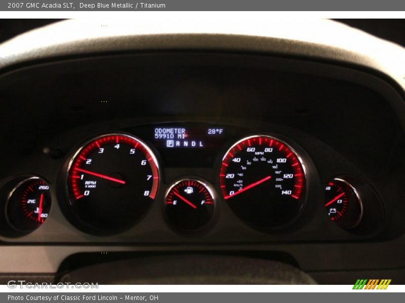 Deep Blue Metallic / Titanium 2007 GMC Acadia SLT