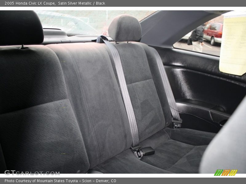 Satin Silver Metallic / Black 2005 Honda Civic LX Coupe