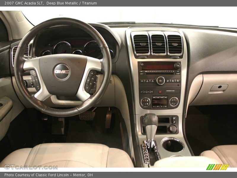 Deep Blue Metallic / Titanium 2007 GMC Acadia SLT