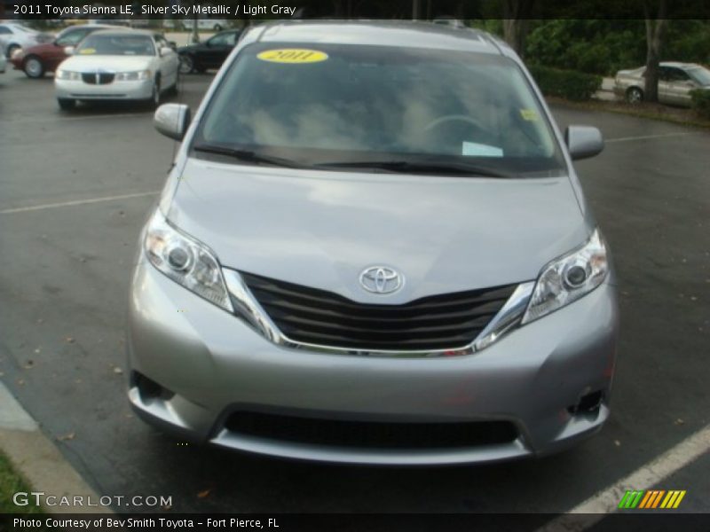 Silver Sky Metallic / Light Gray 2011 Toyota Sienna LE