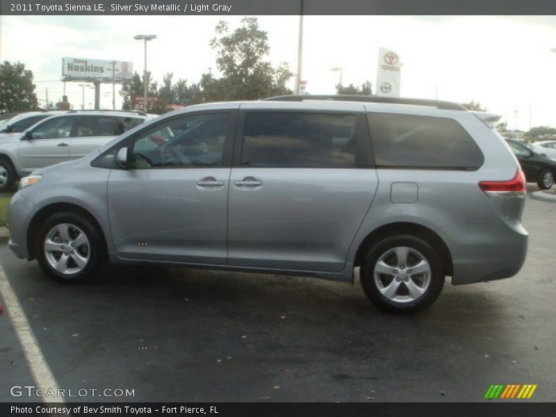Silver Sky Metallic / Light Gray 2011 Toyota Sienna LE