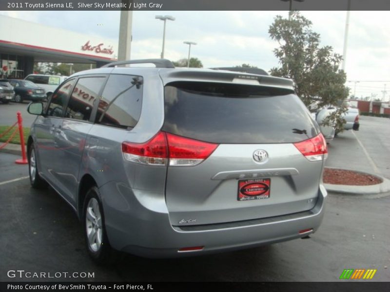 Silver Sky Metallic / Light Gray 2011 Toyota Sienna LE