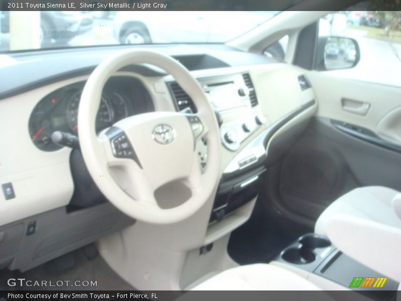 Silver Sky Metallic / Light Gray 2011 Toyota Sienna LE