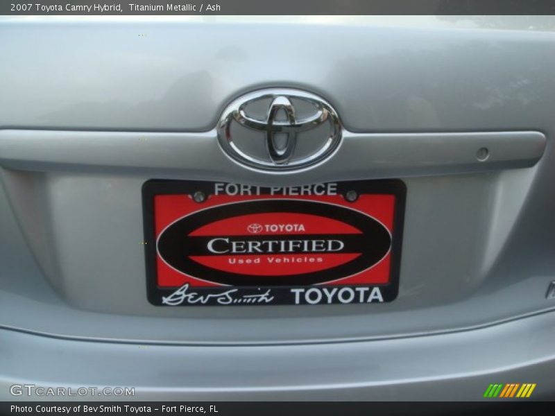 Titanium Metallic / Ash 2007 Toyota Camry Hybrid