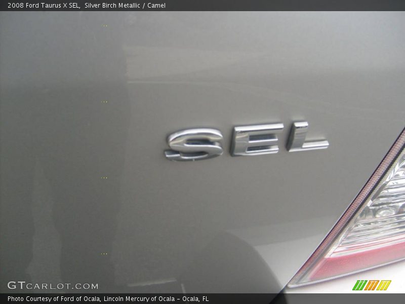 Silver Birch Metallic / Camel 2008 Ford Taurus X SEL
