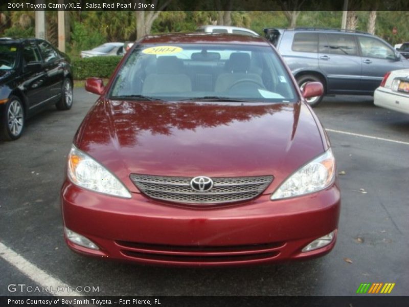Salsa Red Pearl / Stone 2004 Toyota Camry XLE