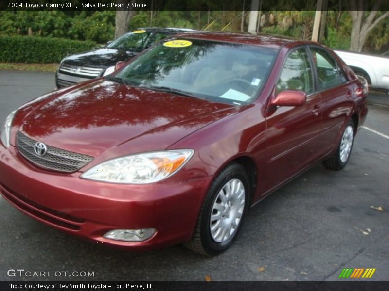 Salsa Red Pearl / Stone 2004 Toyota Camry XLE