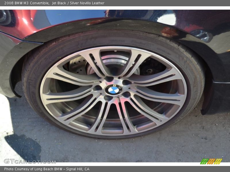Jet Black / Silver Novillo Leather 2008 BMW M3 Convertible