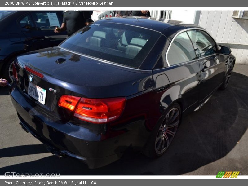 Jet Black / Silver Novillo Leather 2008 BMW M3 Convertible