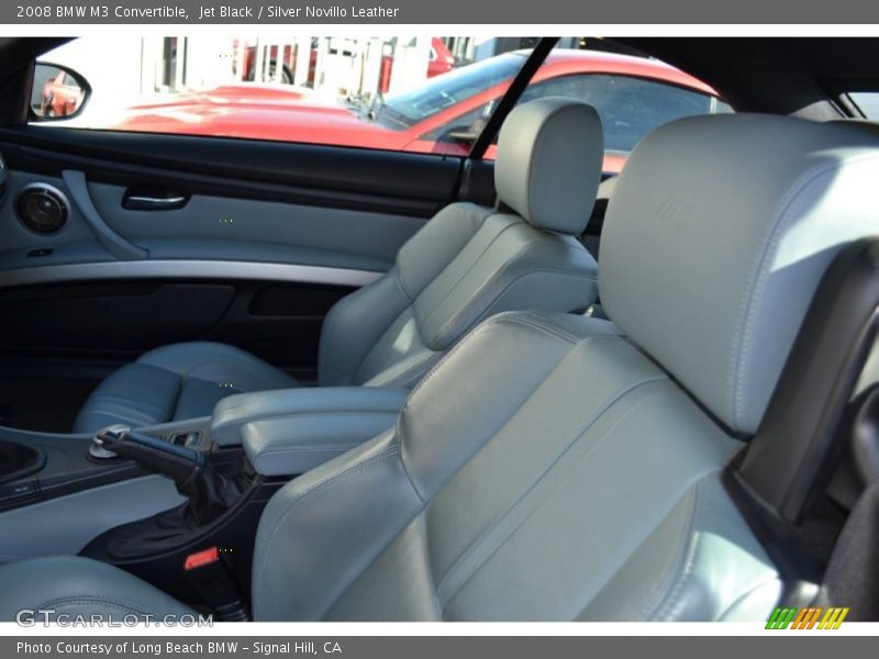 Jet Black / Silver Novillo Leather 2008 BMW M3 Convertible