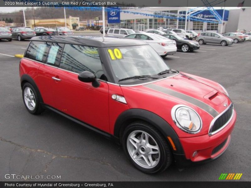 Chili Red / Grey/Carbon Black 2010 Mini Cooper S Clubman