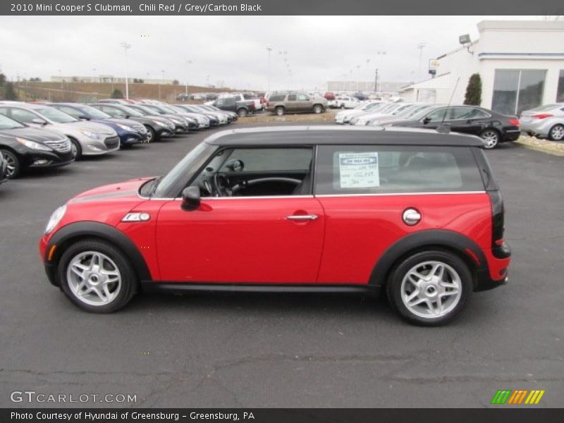 Chili Red / Grey/Carbon Black 2010 Mini Cooper S Clubman