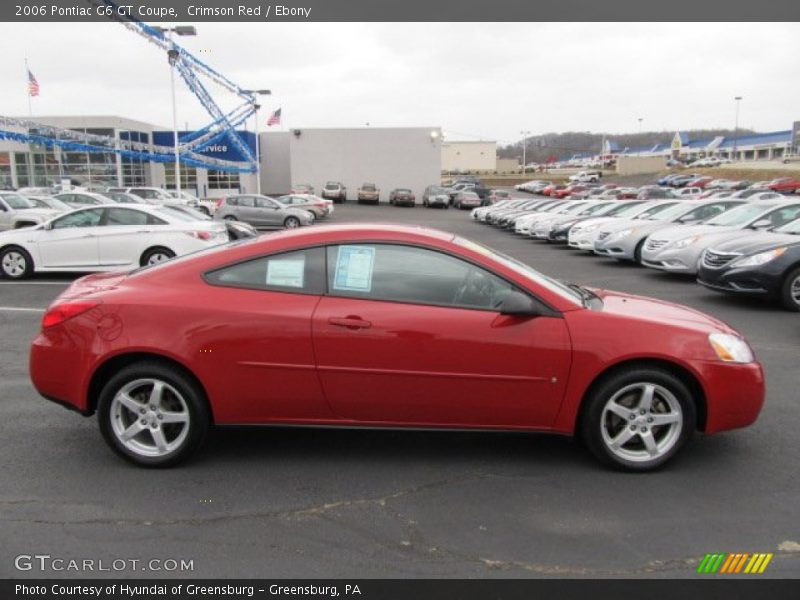 Crimson Red / Ebony 2006 Pontiac G6 GT Coupe
