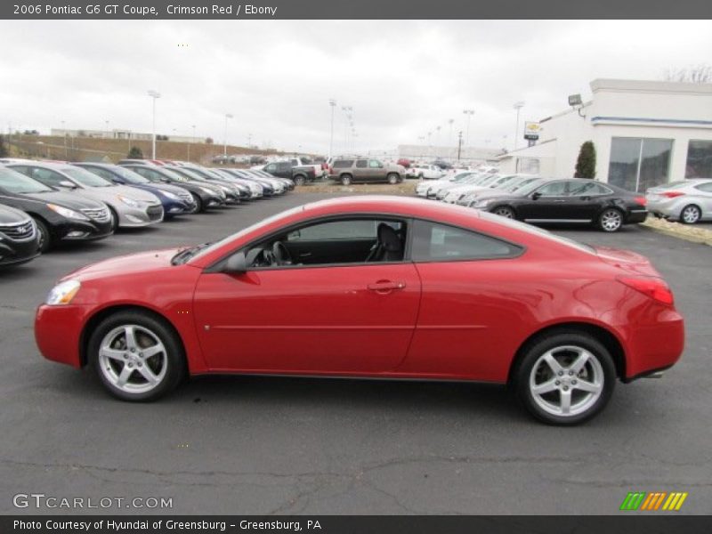 Crimson Red / Ebony 2006 Pontiac G6 GT Coupe