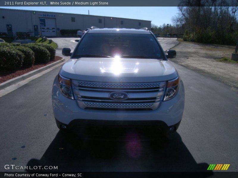 White Suede / Medium Light Stone 2011 Ford Explorer XLT