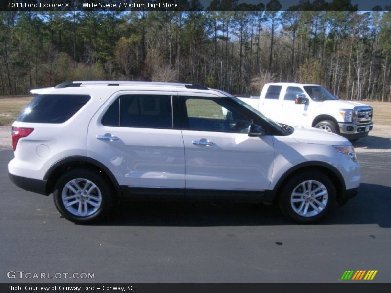 White Suede / Medium Light Stone 2011 Ford Explorer XLT