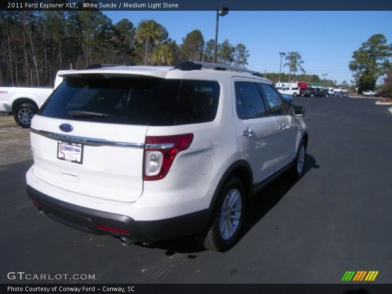 White Suede / Medium Light Stone 2011 Ford Explorer XLT