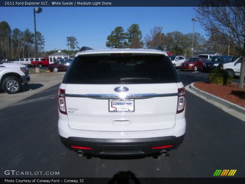 White Suede / Medium Light Stone 2011 Ford Explorer XLT