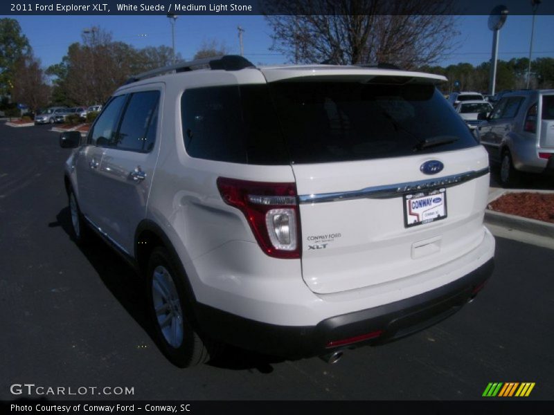 White Suede / Medium Light Stone 2011 Ford Explorer XLT