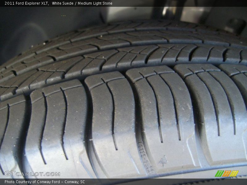 White Suede / Medium Light Stone 2011 Ford Explorer XLT