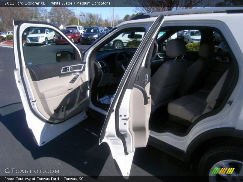 White Suede / Medium Light Stone 2011 Ford Explorer XLT